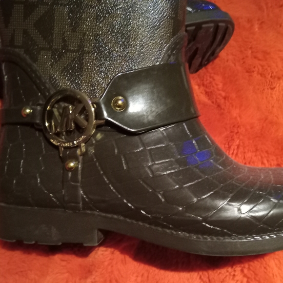 Michael Kors Croco Tall Rainboots - Picture 3 of 5